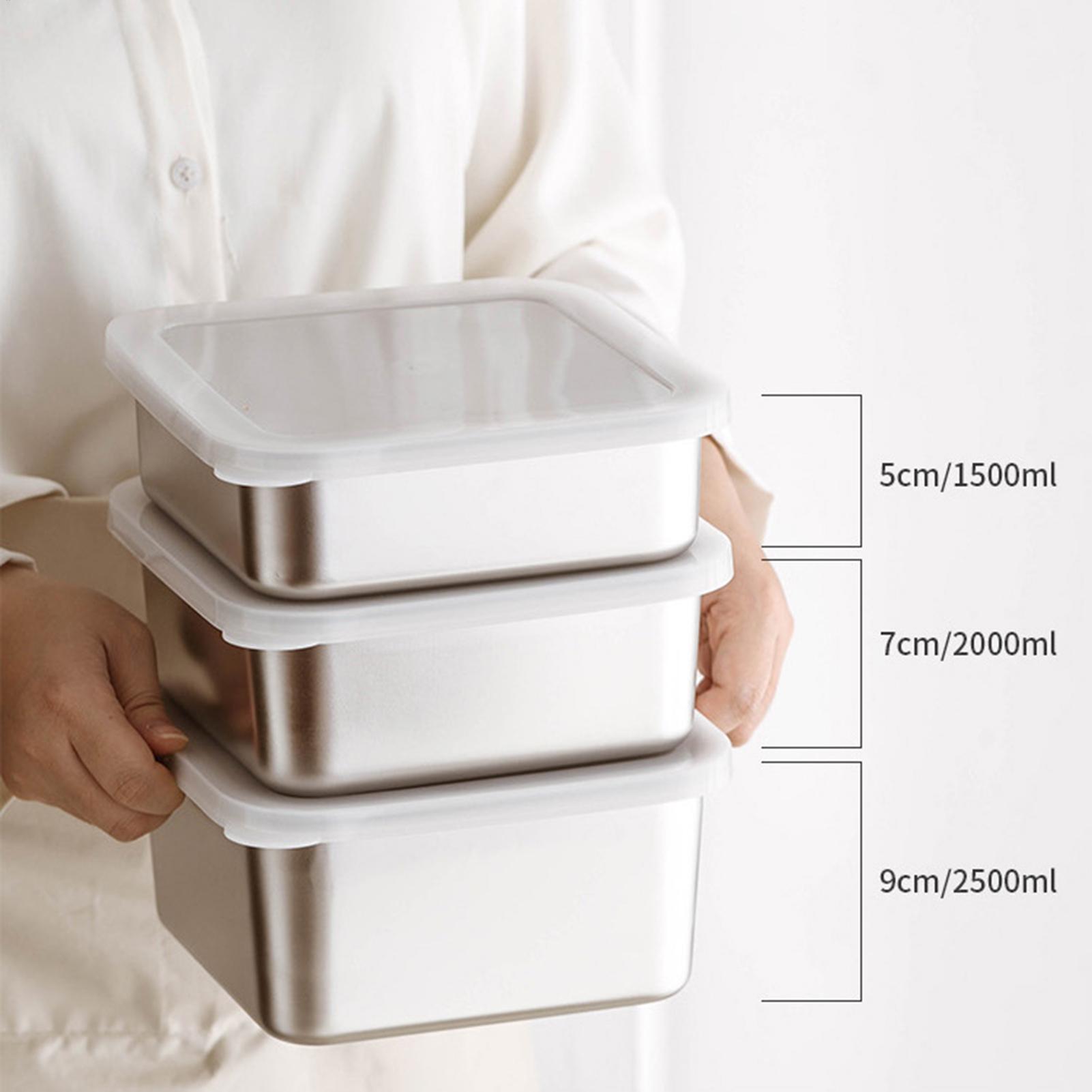Meal Prep Bowl - Lunch Box Stainless Steel Meal Prep