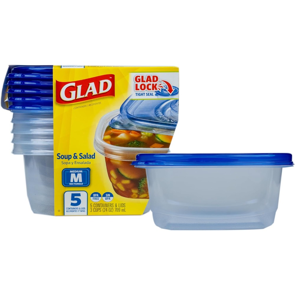 Meal Prep Pasta - Airtight 24 Oz Food Storage Containers