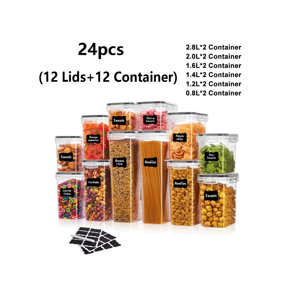 Meal Prep Pasta - 24Pcs Sealed Food Storage Containers with