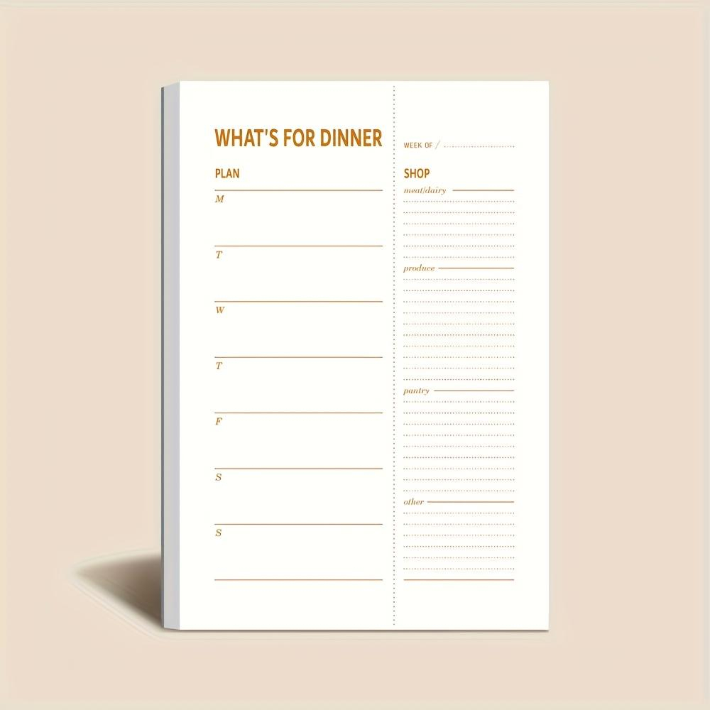 Meal Prep Ebook - 1pc Daily Diet Plan Notebook, 50