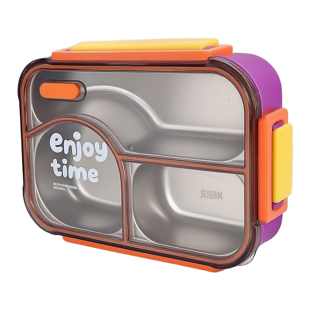 650ml 3 Compartment Leakproof  - đánh giá và giá Meal Prep Yellow