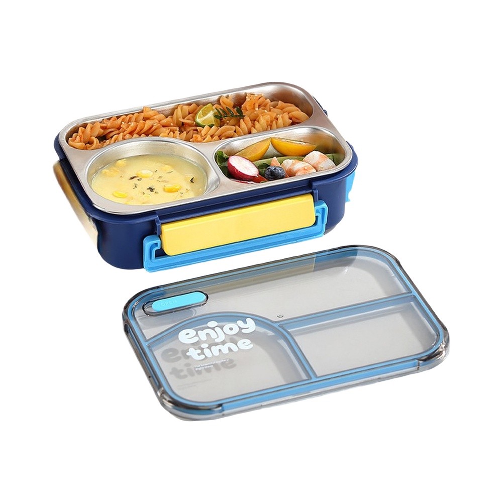 650ml 3 Compartment Leakproof  - đánh giá và giá Meal Prep Yellow