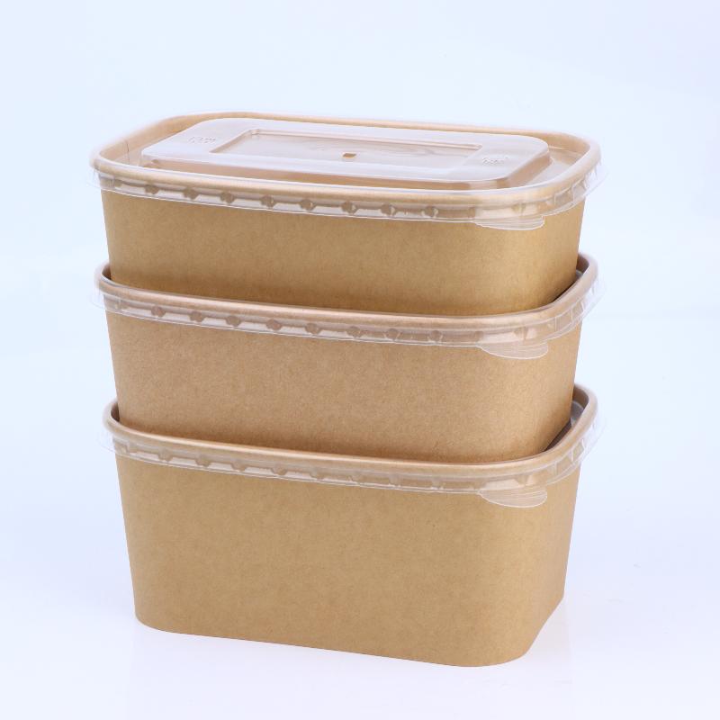 10Pcs Square Disposable Kraft  - đánh giá và giá Meal Prep Bowl