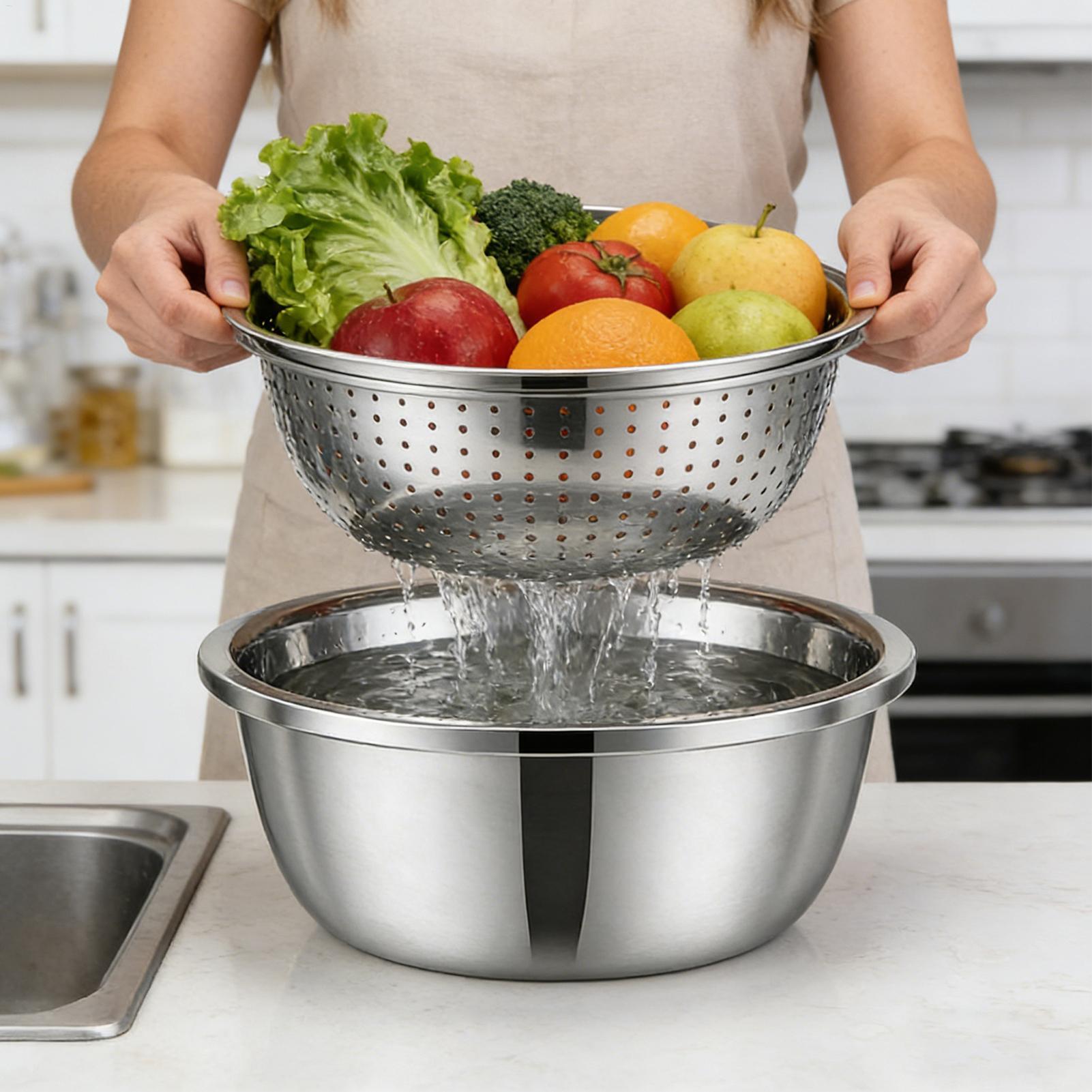 Stainless Steel Colander Strai - đánh giá và giá Meal Prep Pasta