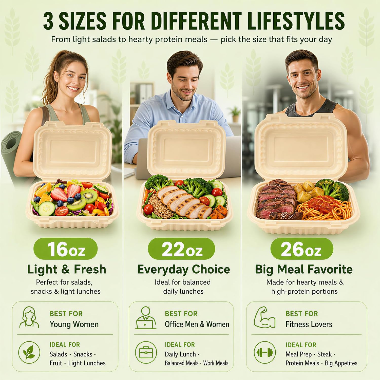 50 Pack 16oz Clamshell Take Ou - đánh giá và giá Meal Prep Pasta