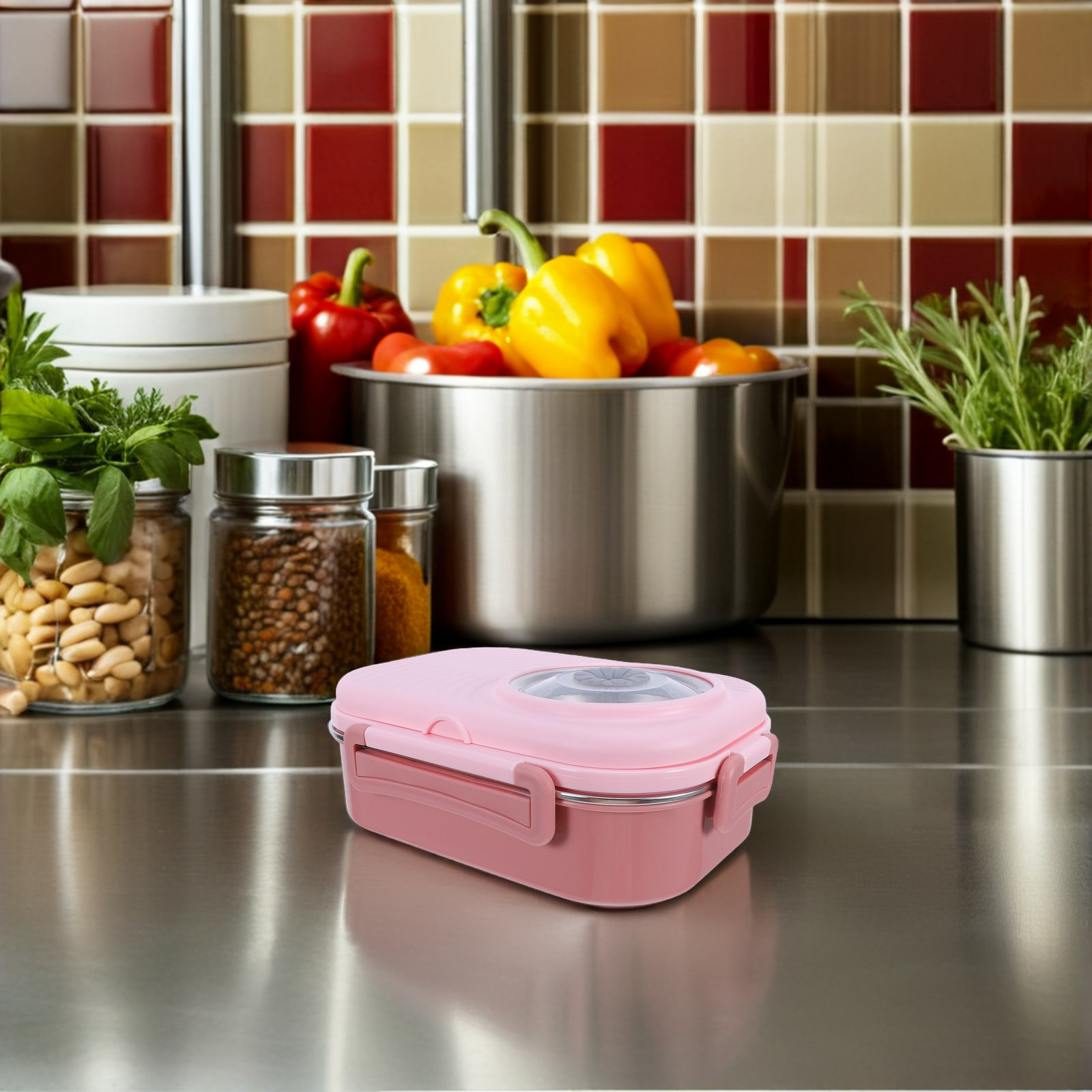 3 Compartment Stainless Steel  - đánh giá và giá Meal Prep Bowl