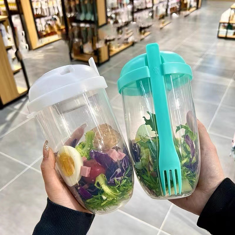 Portable Salad Bowl with Lid a - đánh giá và giá Meal Prep Bowl