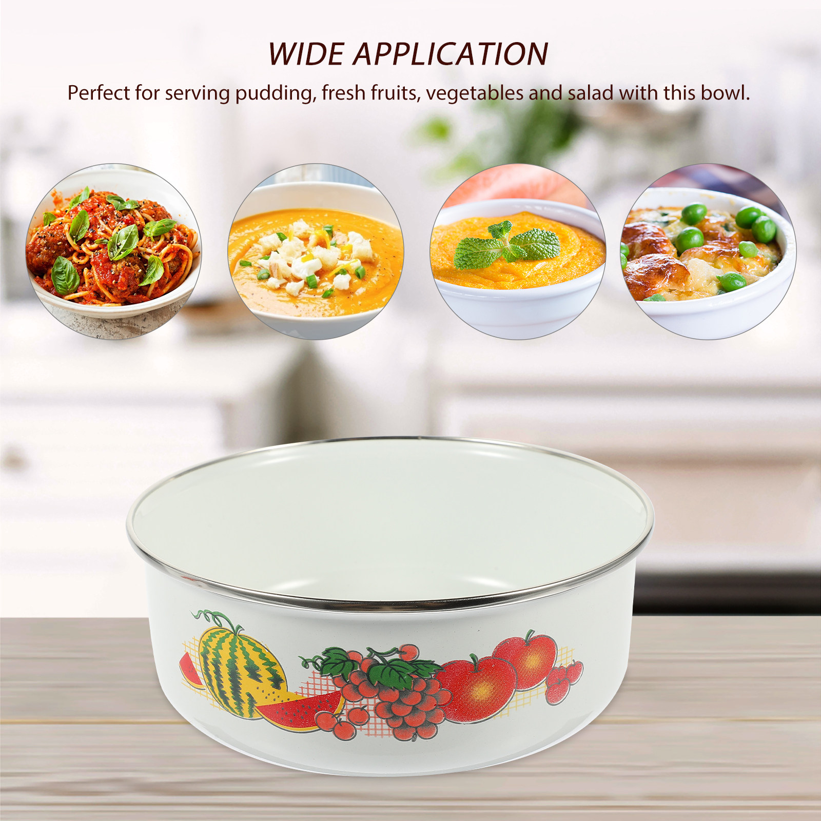3Pcs Enamel Bowls Set Dishwash - đánh giá và giá Meal Prep Pasta