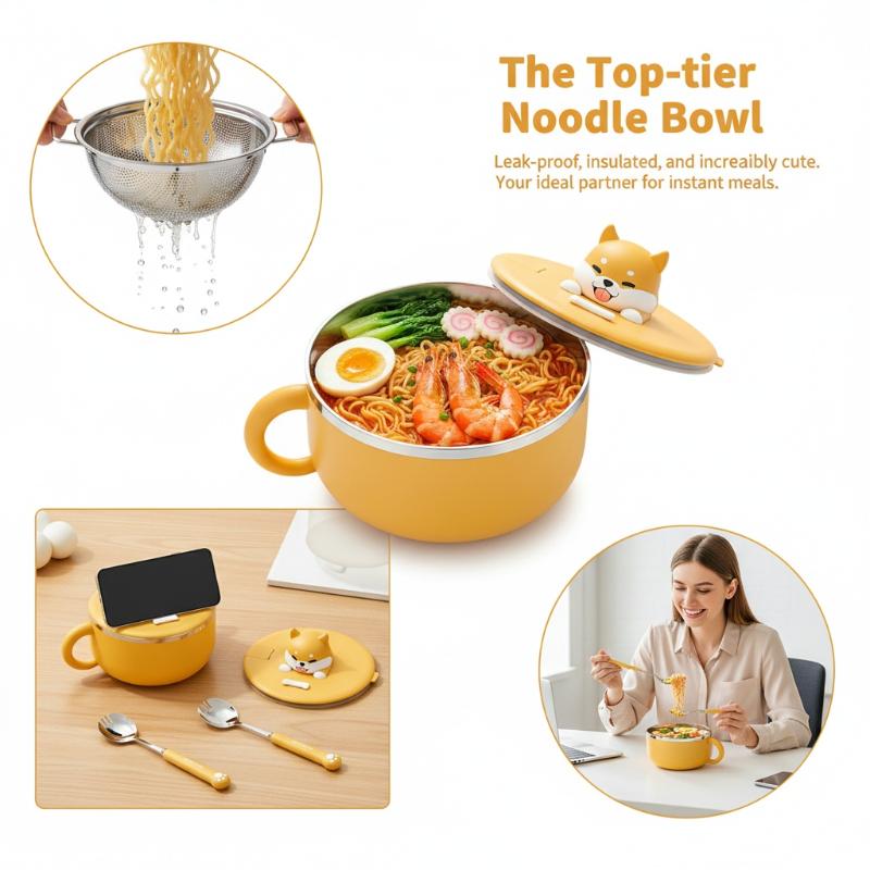 Stainless Steel Instant Noodle - đánh giá và giá Meal Prep Bowl